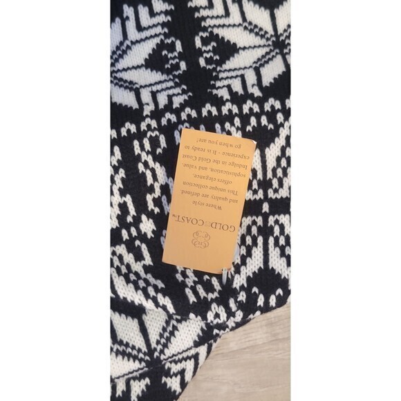 NWT Gold Coast Black and‎ White Scarf and Matching Hat - Picture 5 of 12